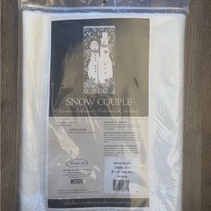 Lace Door/Window Panel Heritage Lace brand Holiday